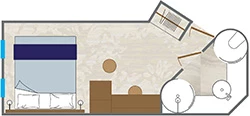 Stateroom floor plan