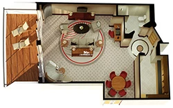 Queen Mary Duplex Suites Layout