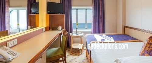 Arvia Small-Balcony cabin floor plan Arvia Small-Balcony cabin floor plan