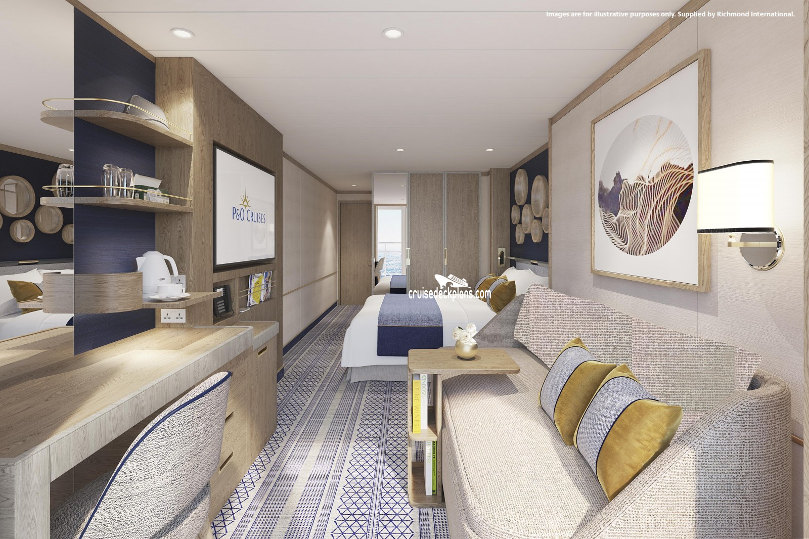 Arvia Deluxe cabin floor plan Arvia Deluxe cabin floor plan