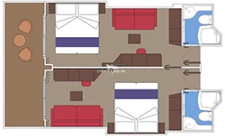 MSC World Europa Balcony Layout