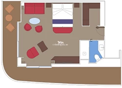 MSC World Europa Grand-Suite Layout