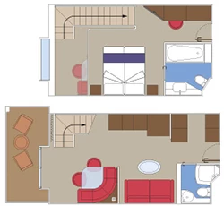 MSC Yacht Club Duplex diagram