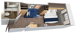 Anthem of the Seas Oceanview Layout