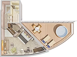 Deluxe Owners Suite floor layout