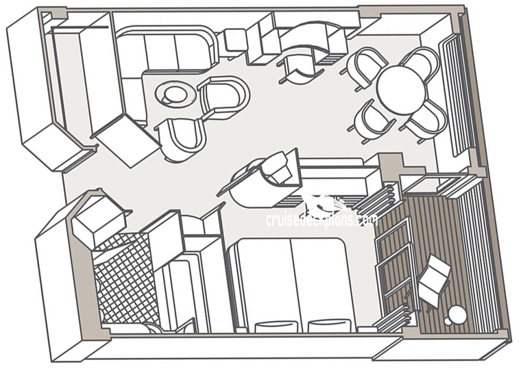 Seven Seas Navigator Navigator Suite cabin floor plan Seven Seas Navigator Navigator Suite cabin floor plan