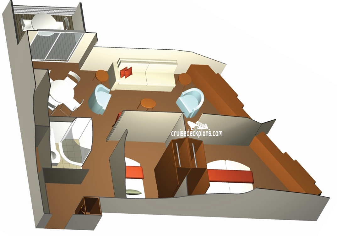Celebrity Eclipse Family Verandah cabin floor plan Celebrity Eclipse Family Verandah cabin floor plan