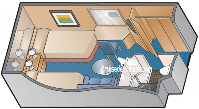 Celebrity Millennium Interior cabin floor plan Celebrity Millennium Interior cabin floor plan