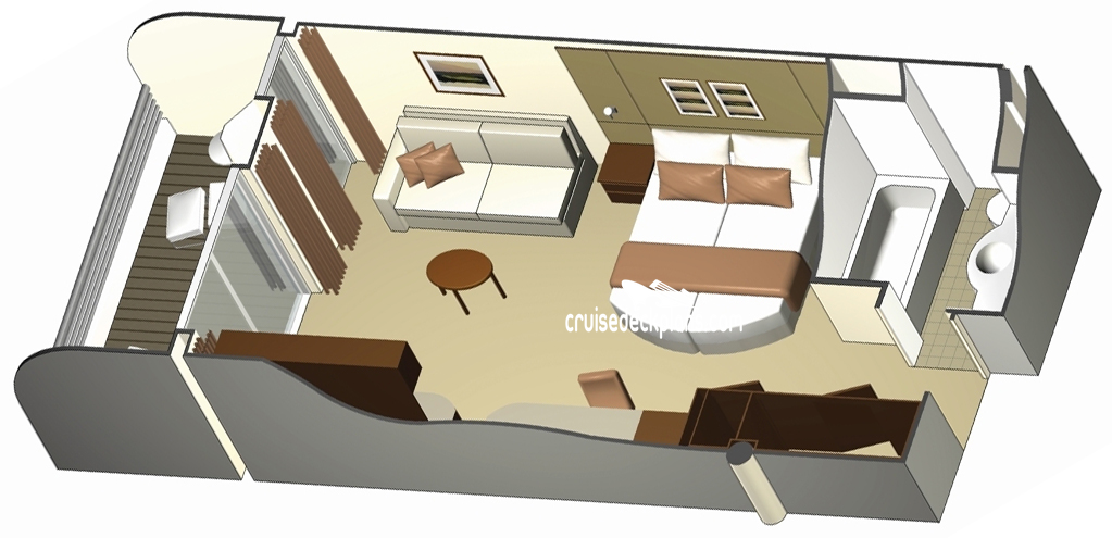 Celebrity Solstice Sky Suite cabin floor plan Celebrity Solstice Sky Suite cabin floor plan