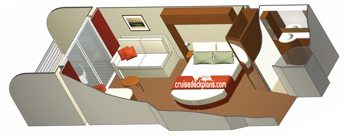 Celebrity Solstice Concierge Class cabin floor plan Celebrity Solstice Concierge Class cabin floor plan