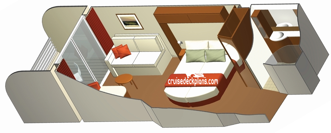 Celebrity Solstice Sunset cabin floor plan Celebrity Solstice Sunset cabin floor plan