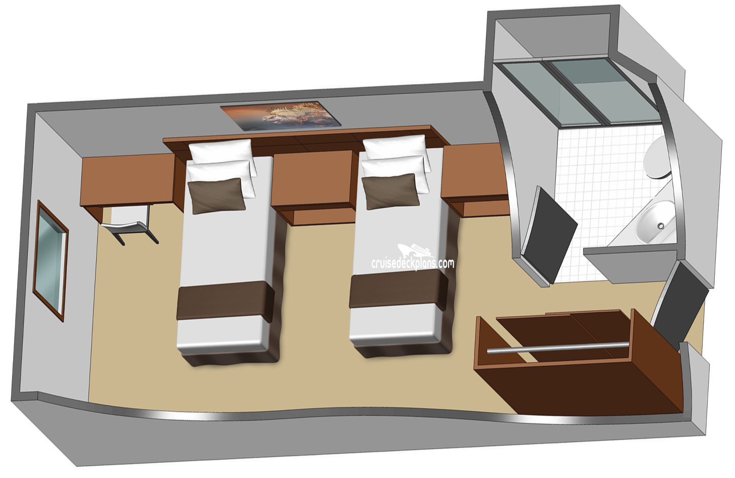 Celebrity Xperience Deluxe cabin floor plan Celebrity Xperience Deluxe cabin floor plan