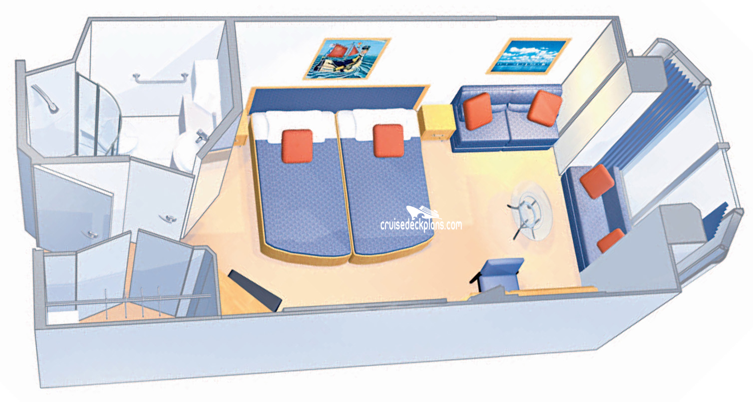 Mariner of the Seas Atrium Promenade View cabin floor plan Mariner of the Seas Atrium Promenade View cabin floor plan