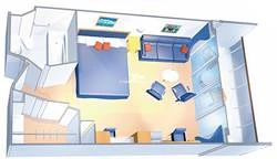 Enchantment of the Seas Junior Suite Layout