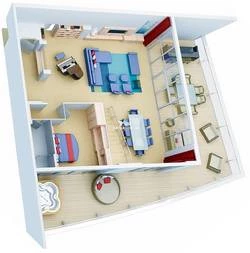 Royal Loft Suite diagram