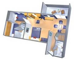 Monarch of the Seas Family Suite Layout