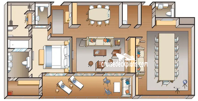 Viking Octantis Owners cabin floor plan Viking Octantis Owners cabin floor plan