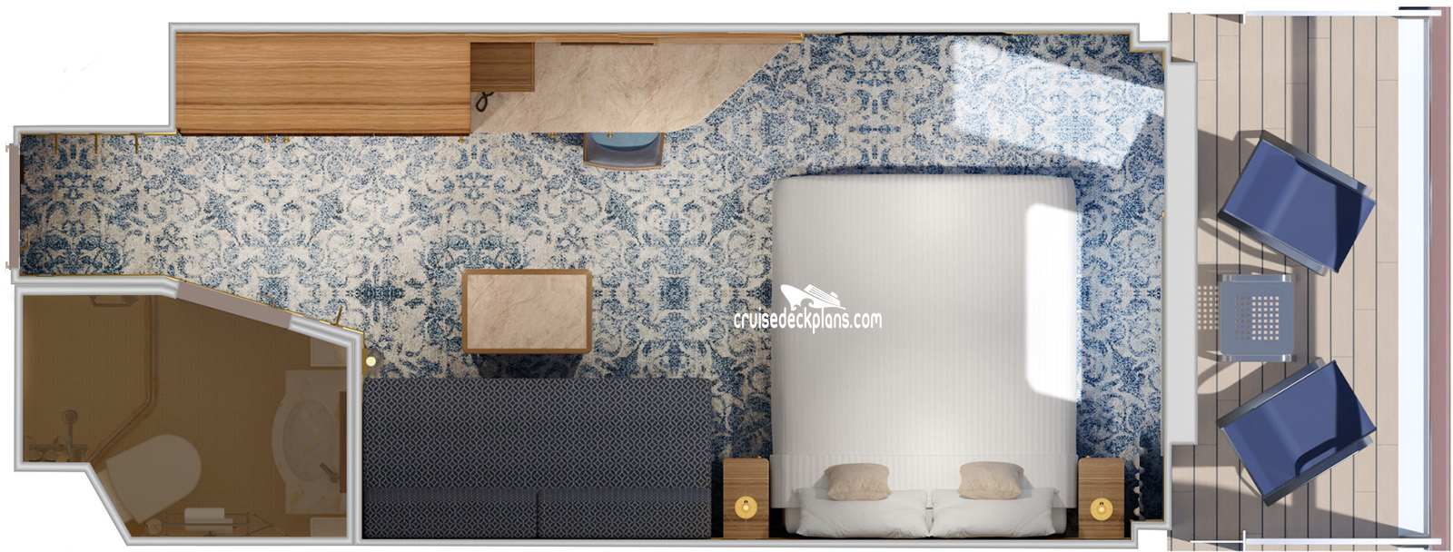 Carnival Firenze Balcony cabin floor plan Carnival Firenze Balcony cabin floor plan