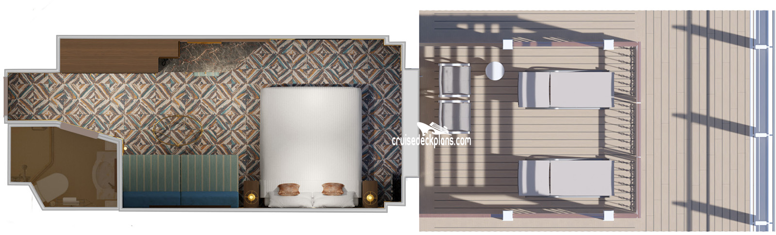 Carnival Firenze Cabana cabin floor plan Carnival Firenze Cabana cabin floor plan