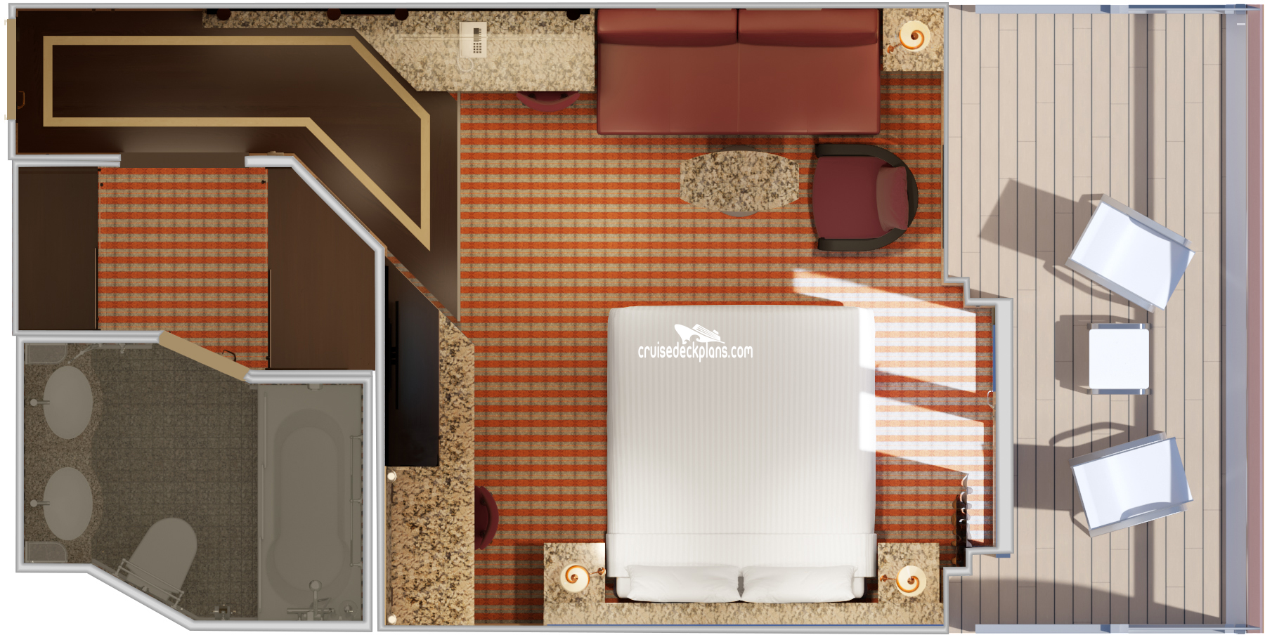 Carnival Luminosa Suite cabin floor plan Carnival Luminosa Suite cabin floor plan