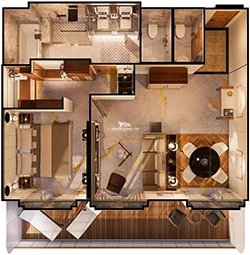 Junior Crystal Penthouse Suite diagram