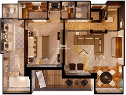 Crystal Penthouse floor plan