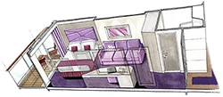 MSC Seascape Balcony Layout