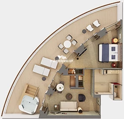 Norwegian Aqua Haven-Aft-Owner Layout