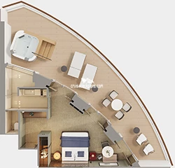 Norwegian Aqua Haven-Aft Layout