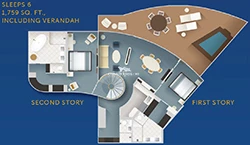 Concierge 2-Story Royal Suite diagram