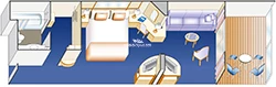 Mini-Suite Balcony floor layout