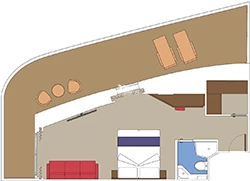Balcony-Suite floor layout