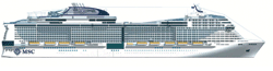 MSC Meraviglia deck plan profile