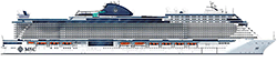 MSC Seascape deck plan profile