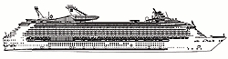 Voyager of the Seas deck plan profile