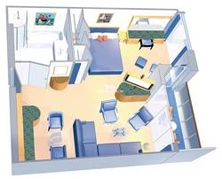 Adventure of the Seas Owners Suite Layout