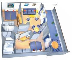 Adventure of the Seas Royal Family Suite Layout